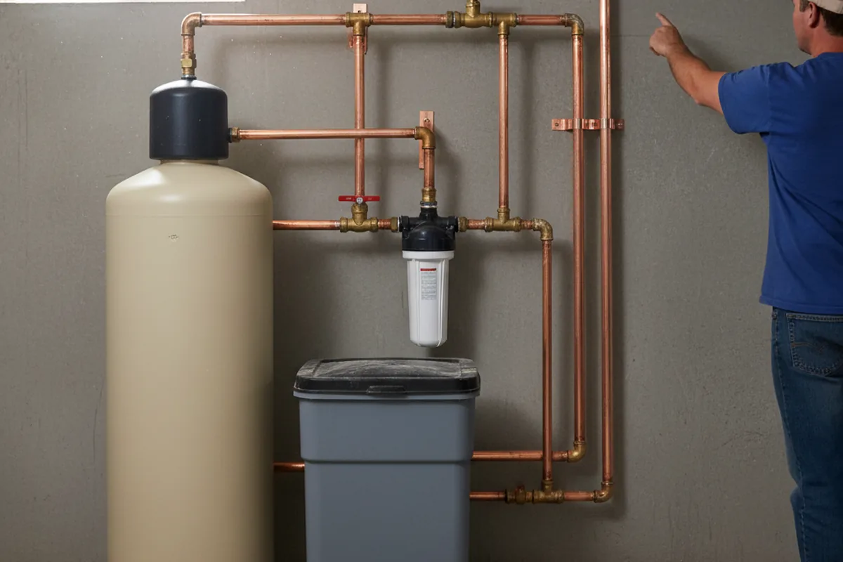Whole-house water treatment system installed in Muscatine